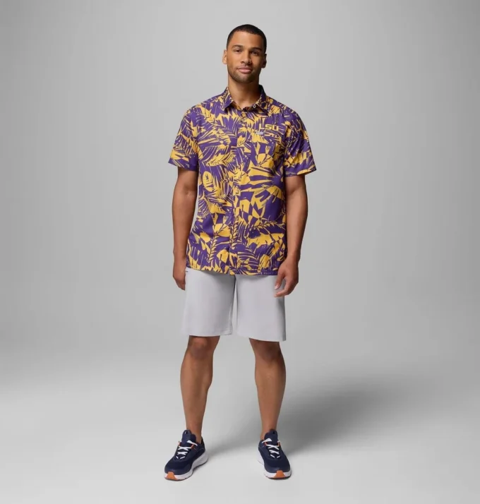 Camisa PFG Super Slack Tide para hombre – LSU