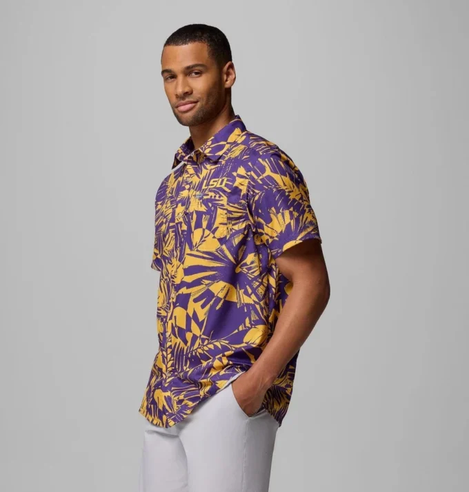 Camisa PFG Super Slack Tide para hombre – LSU