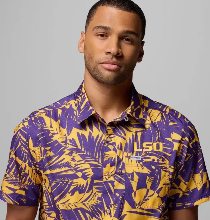 Camisa PFG Super Slack Tide para hombre – LSU
