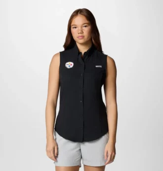 Camisa sin mangas PFG Tamiami™ para mujer – Pittsburgh Steelers