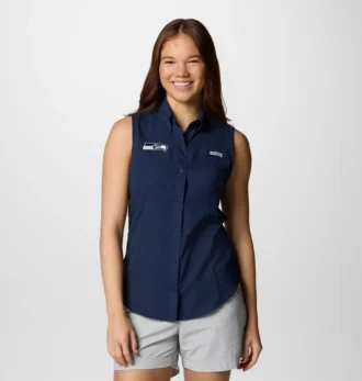 Camisa sin mangas PFG Tamiami™ para mujer – Seattle Seahawks