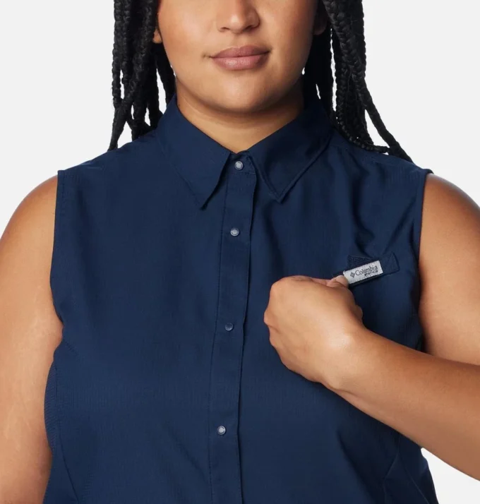 Camisa sin mangas PFG Tamiami™ para mujer – Tallas grandes Camisa sin mangas PFG Tamiami™ para mujer – Tallas grandes