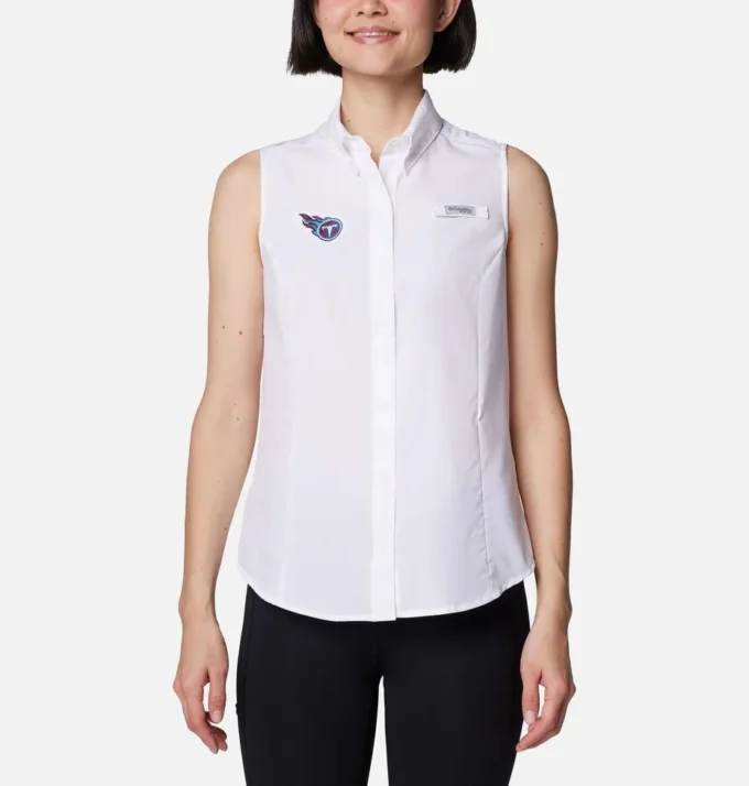 Camisa sin mangas PFG Tamiami™ para mujer – Tennessee Titans Camisa sin mangas PFG Tamiami™ para mujer – Tennessee Titans