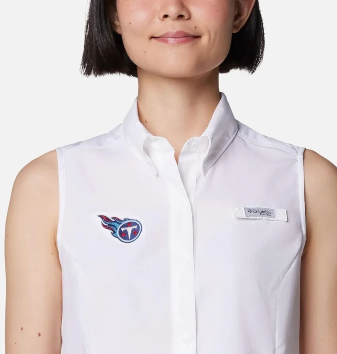Camisa sin mangas PFG Tamiami™ para mujer – Tennessee Titans Camisa sin mangas PFG Tamiami™ para mujer – Tennessee Titans