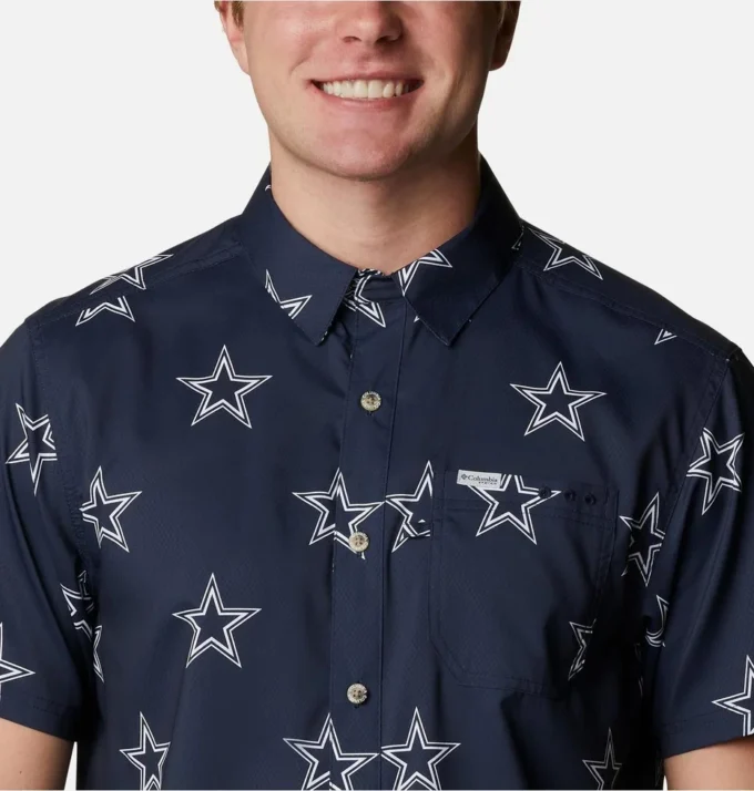 Camisa Super Slack Tide PFG para hombre de los Dallas Cowboys