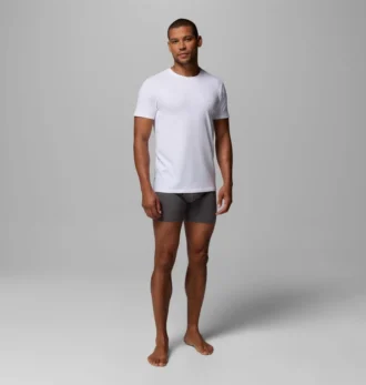 Camiseta de algodón elástico para hombre, paquete de 3