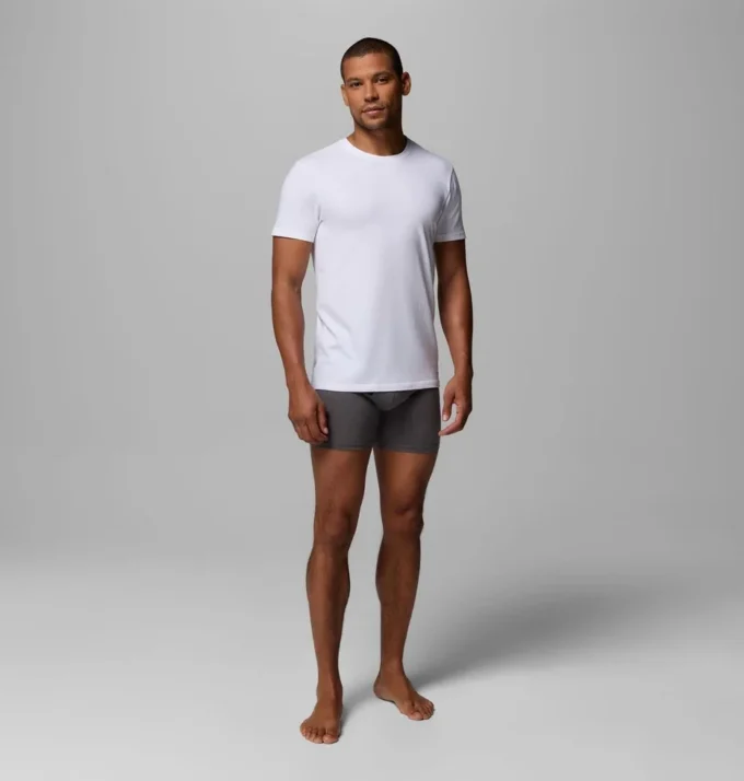 Camiseta de algodón elástico para hombre, paquete de 3