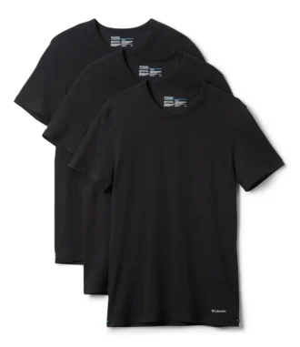Camiseta de cuello redondo para hombre, corte clásico, paquete de 3