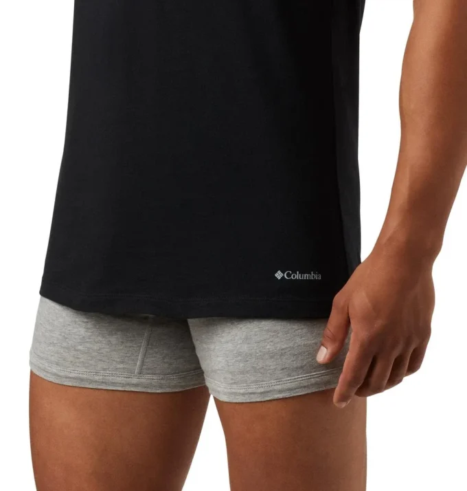 Camiseta de cuello redondo para hombre, corte clásico, paquete de 3
