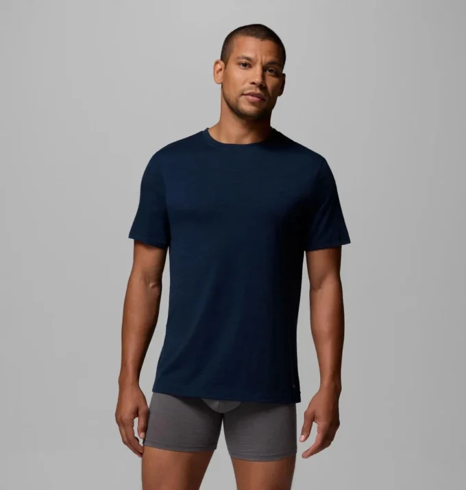 Camiseta de lana merino para hombre, paquete individual Camiseta de lana merino para hombre, paquete individual