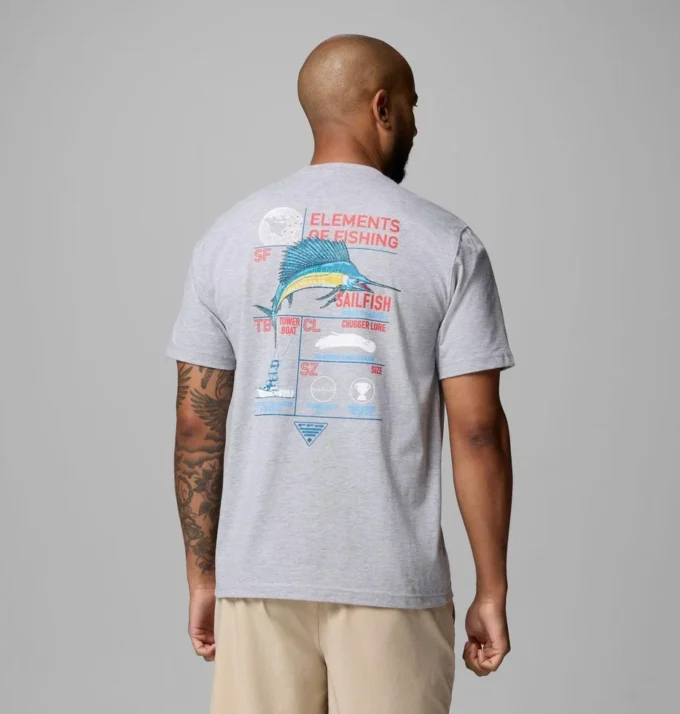 Camiseta de manga corta para hombre Anski Sailfish PFG