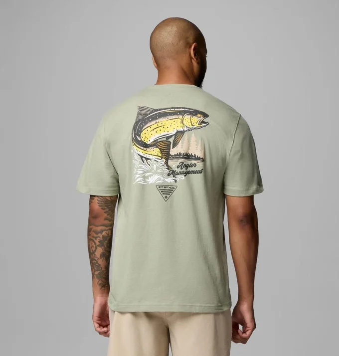 Camiseta de manga corta para hombre Charlie Trout PFG