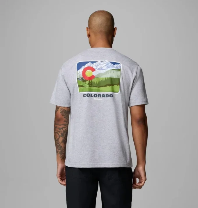 Camiseta de manga corta para hombre Flag CO CSC