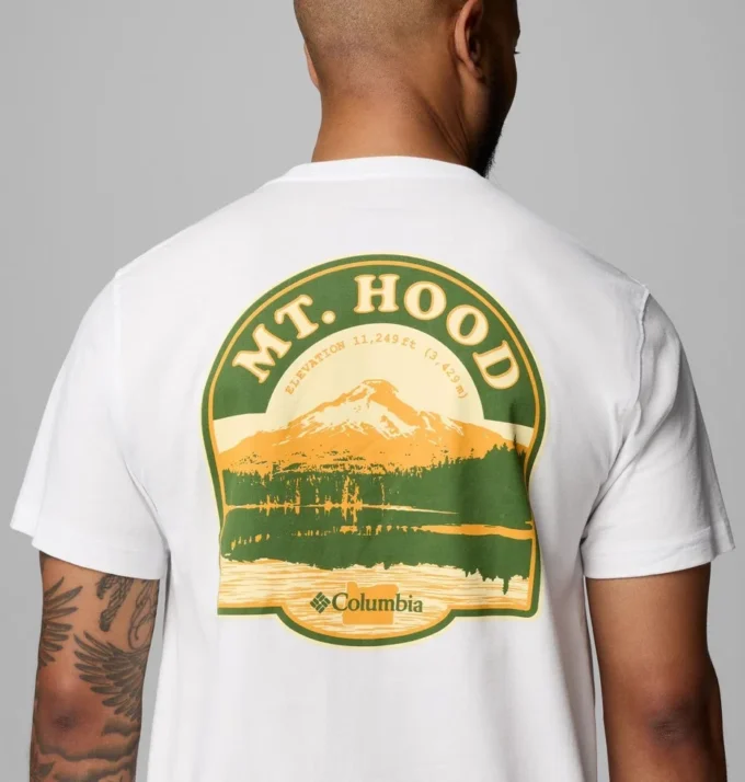 Camiseta de manga corta para hombre Heavenly Mt Hood CSC