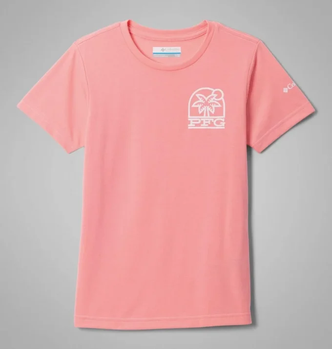 Camiseta de manga corta PFG™ Palm Waves para niña Camiseta de manga corta PFG™ Palm Waves para niña