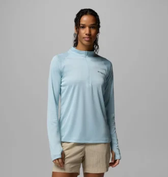 Camiseta de manga larga con media cremallera PFG Tidal Tee™ para mujer