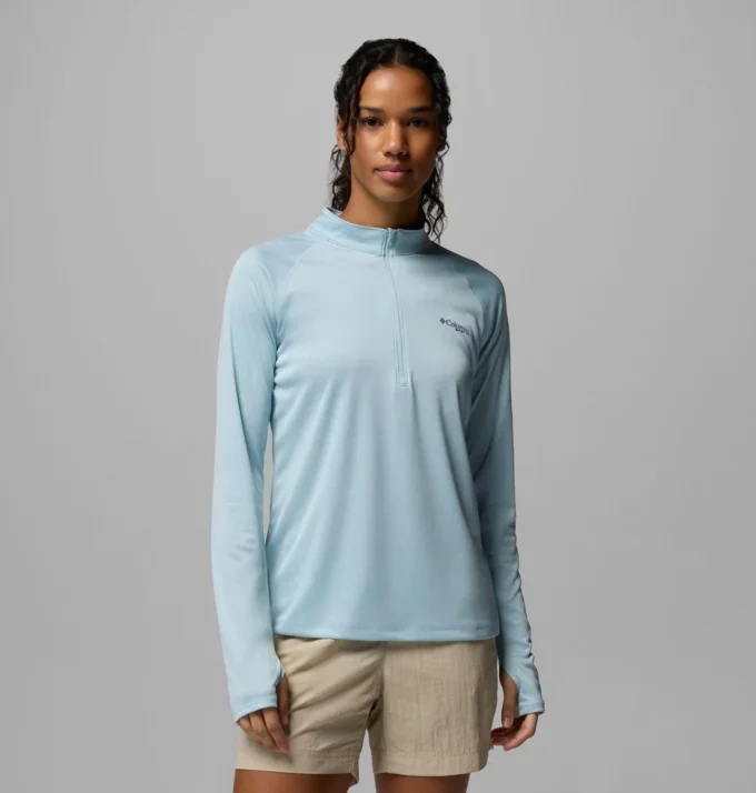 Camiseta de manga larga con media cremallera PFG Tidal Tee™ para mujer Camiseta de manga larga con media cremallera PFG Tidal Tee™ para mujer