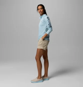 Camiseta de manga larga con media cremallera PFG Tidal Tee™ para mujer