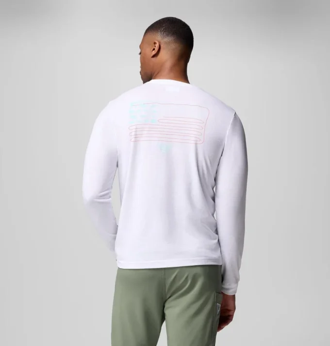 Camiseta de manga larga PFG™ Flyline Flag para hombre