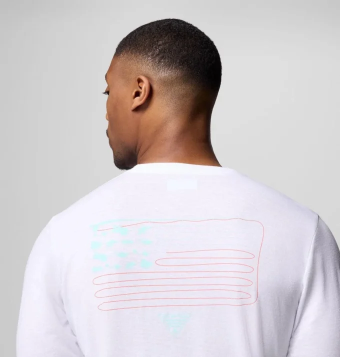 Camiseta de manga larga PFG™ Flyline Flag para hombre