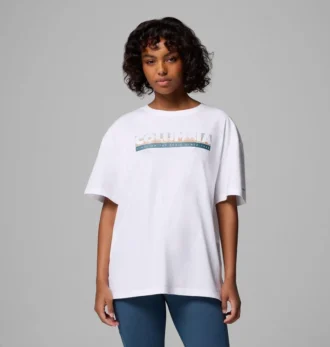 Camiseta oversize con estampado Rolling Bend™ para mujer