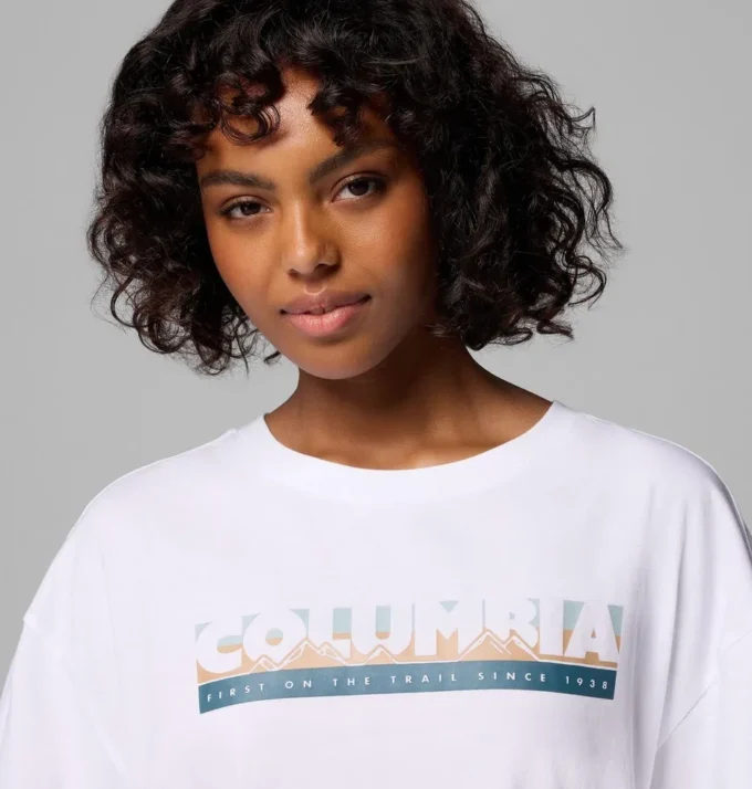 Camiseta oversize con estampado Rolling Bend™ para mujer