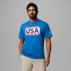 Camiseta PFG™ Silver Bank Americana Hook Flag para hombre