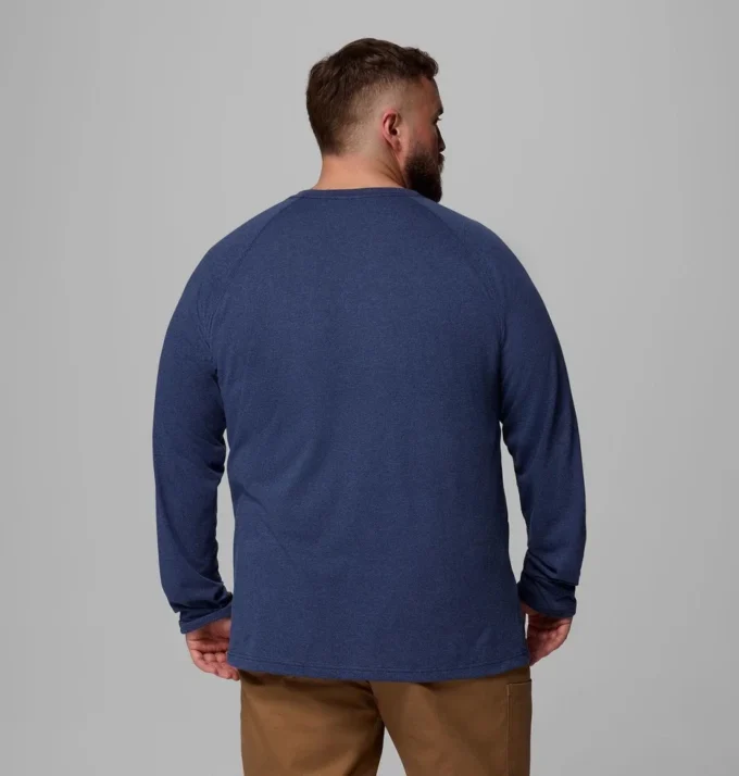 Camiseta Raglan Henley Thistletown Hills™ para hombre – Talla grande