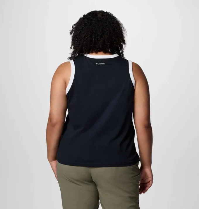 Camiseta sin mangas con gráfico Rolling Bend™ para mujer – Tallas grandes