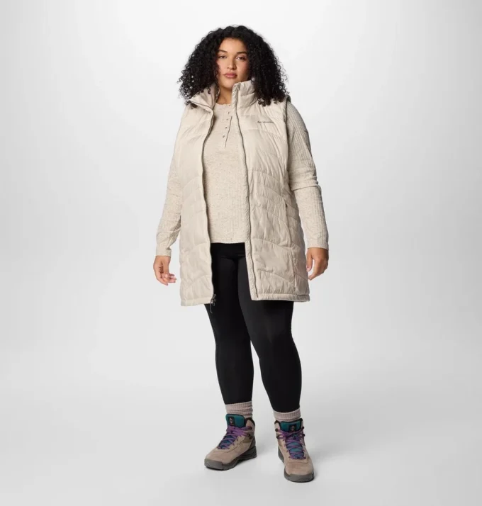 Chaleco largo Karis Gale™ para mujer – Tallas grandes Chaleco largo Karis Gale™ para mujer – Tallas grandes