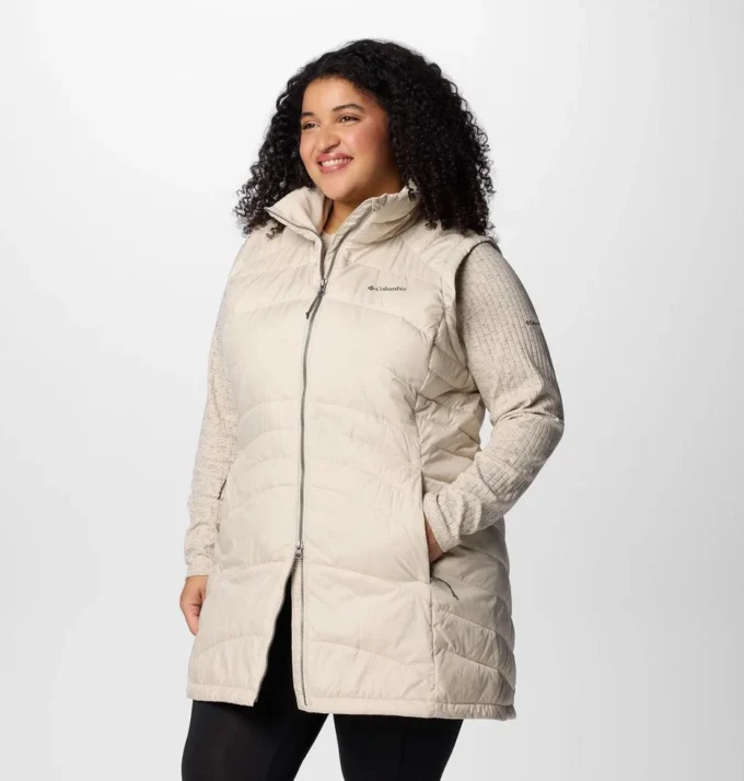 Chaleco largo Karis Gale™ para mujer – Tallas grandes Chaleco largo Karis Gale™ para mujer – Tallas grandes