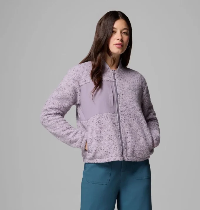 Chaqueta bomber con cremallera completa y forro polar Stellar Path™ para mujer Chaqueta bomber con cremallera completa y forro polar Stellar Path™ para mujer