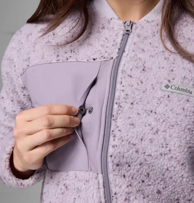 Chaqueta bomber con cremallera completa y forro polar Stellar Path™ para mujer Chaqueta bomber con cremallera completa y forro polar Stellar Path™ para mujer