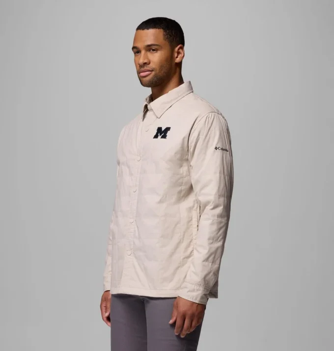 Chaqueta camisa acolchada Collegiate Campus Roam™ para hombre – Michigan