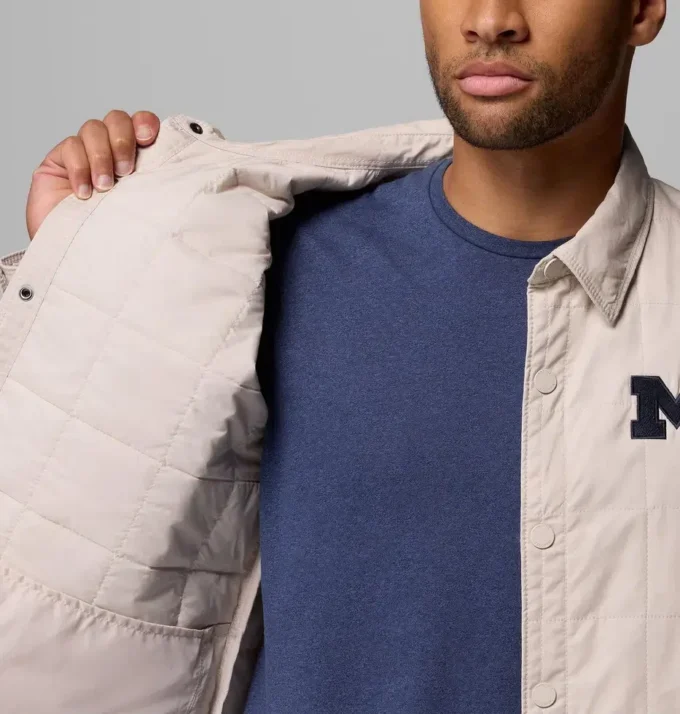 Chaqueta camisa acolchada Collegiate Campus Roam™ para hombre – Michigan