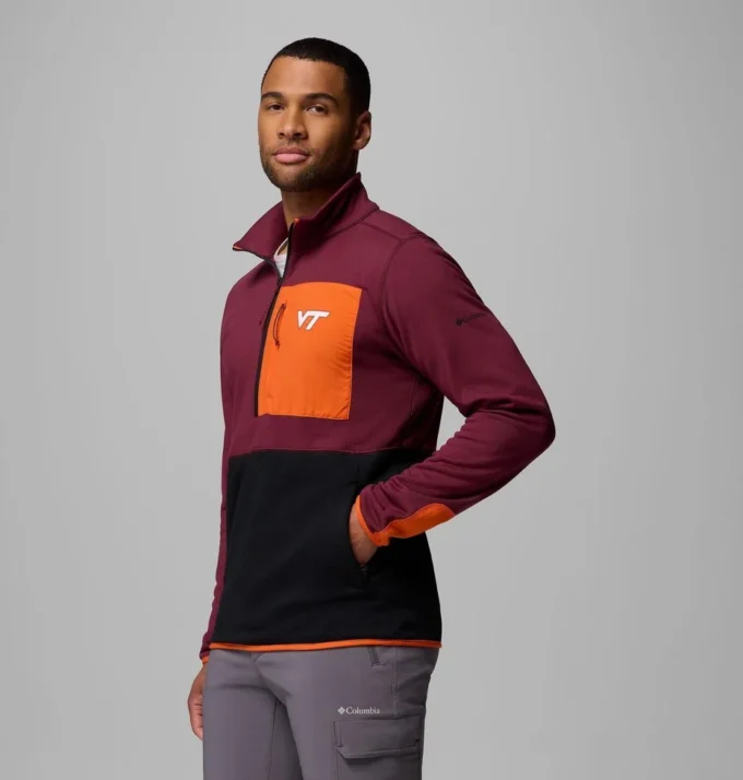 Chaqueta Columbia Hike™ con media cremallera para hombre – Virginia Tech