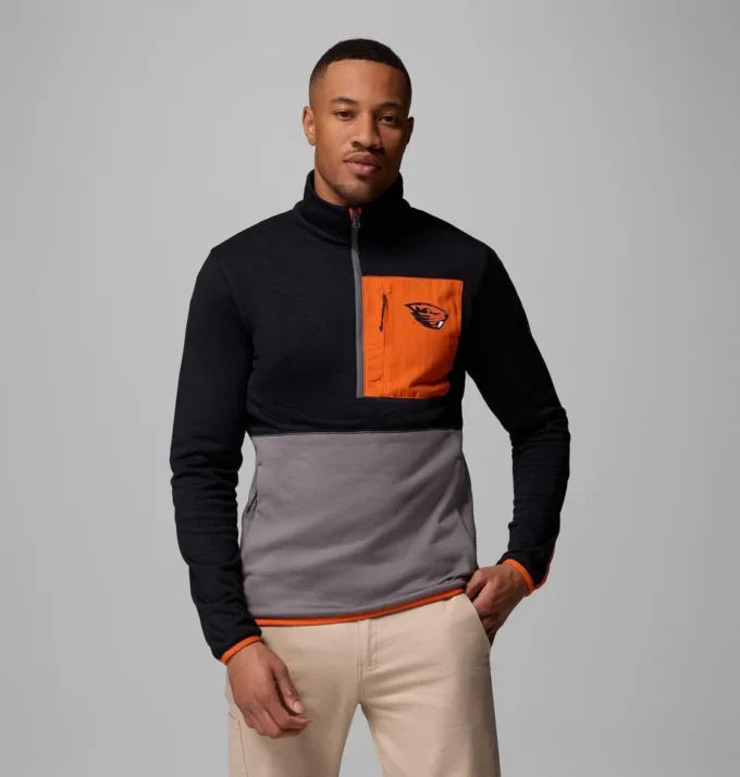 Chaqueta Columbia Hike™ Half Zip para hombre, estilo universitario – Oregon State