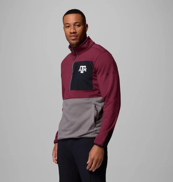Chaqueta Columbia Hike™ Half Zip para hombre – Texas A&M