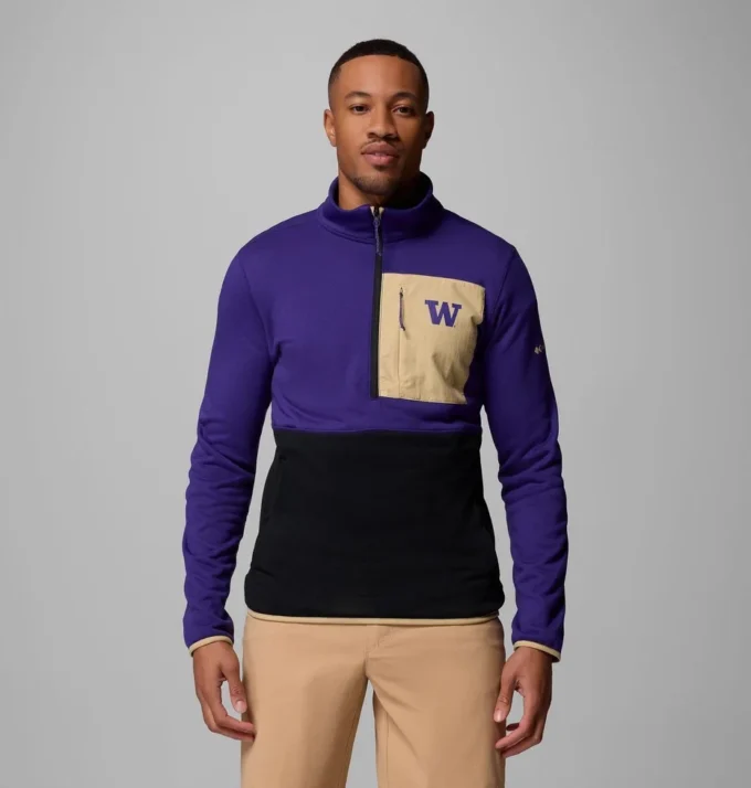 Chaqueta Columbia Hike™ Half Zip para hombre universitario – Washington