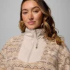 Chaqueta con medio cremallera y estampado Sequoia Grove™ para mujer – Talla grande Chaqueta con medio cremallera y estampado Sequoia Grove™ para mujer – Talla grande