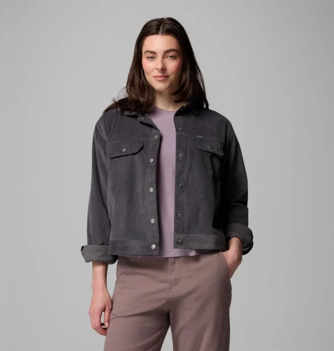 Chaqueta corta de pana azul Point Creek™ para mujer Chaqueta corta de pana azul Point Creek™ para mujer