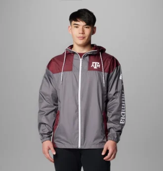 Chaqueta cortavientos Collegiate Flash Challenger™ II para hombre – Texas A&M