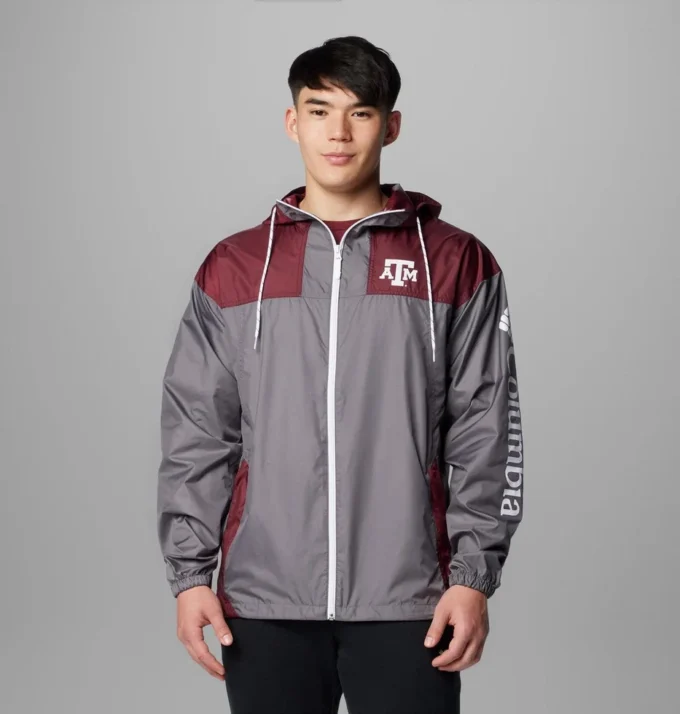 Chaqueta cortavientos Collegiate Flash Challenger™ II para hombre – Texas A&M