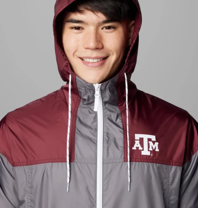 Chaqueta cortavientos Collegiate Flash Challenger™ II para hombre – Texas A&M