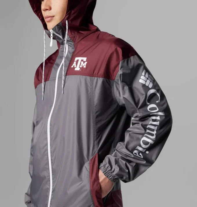 Chaqueta cortavientos Collegiate Flash Challenger™ II para hombre – Texas A&M
