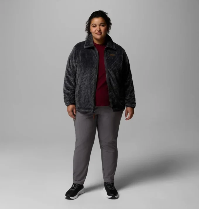 Chaqueta de felpa con cremallera completa Fire Side™ II Sherpa para mujer – Tallas grandes