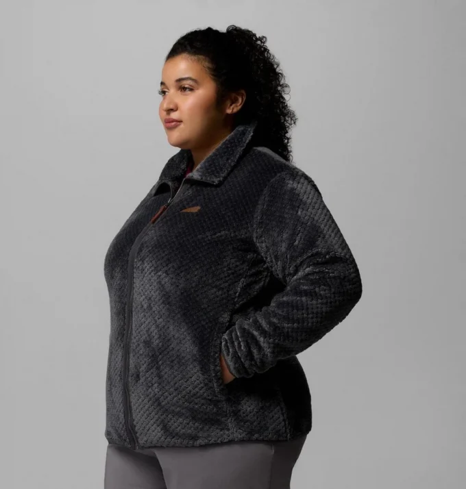 Chaqueta de felpa con cremallera completa Fire Side™ II Sherpa para mujer – Tallas grandes