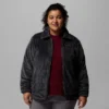 Chaqueta de felpa con cremallera completa Fire Side™ II Sherpa para mujer – Tallas grandes