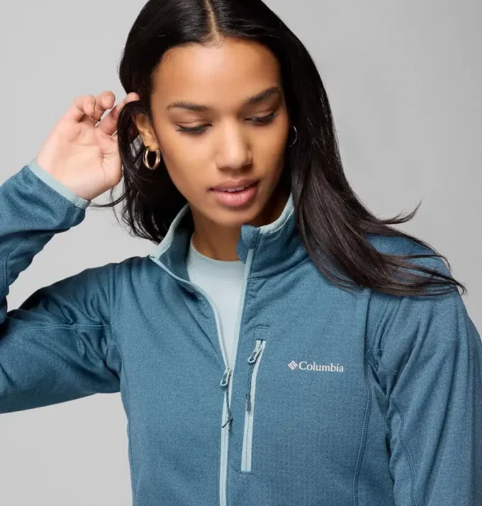 Chaqueta de forro polar con cremallera completa Women Essential Hike™ Grid Chaqueta de forro polar con cremallera completa Women Essential Hike™ Grid
