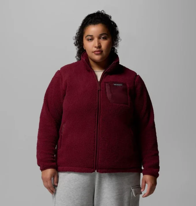 Chaqueta de lana con cremallera completa II West Bend™ para mujer – Talla grande Chaqueta de lana con cremallera completa II West Bend™ para mujer – Talla grande